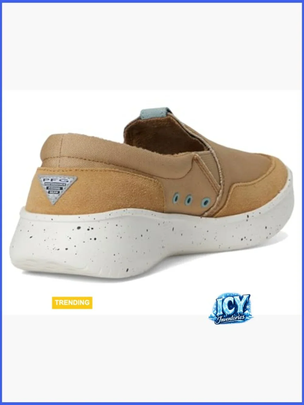 Canvas Suede Slip-On Boat Shoes Fishing Loafer Omni-Grip LT